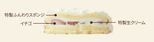 ケーキ素材のこだわり